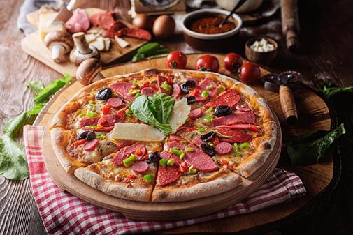 Sausage & Vegetable Pizza