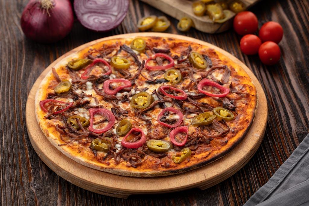 Pizza With Smoked Beef